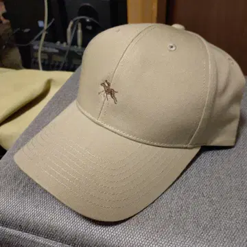 POLO 베이지 베이스볼 캡