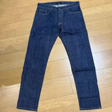 +J 스트레이트 데님 팬츠 네이비