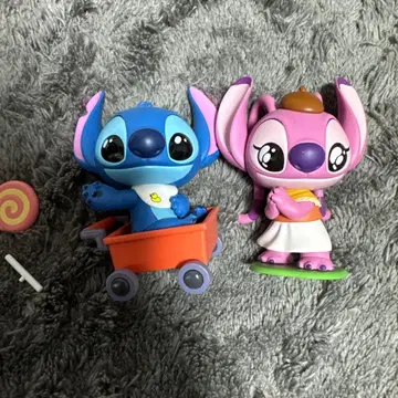 POP MART 피규어 (스티치 & 엔젤) 2체 세트