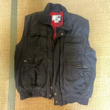 BACKWOODS 코튼 베스트 L 블랙