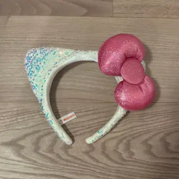 키티 리본 포함 머리띠