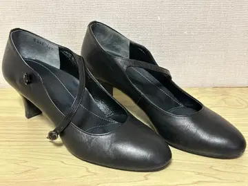 피티 Pitti 블랙 가죽 하이힐 펌프스 23.5cm