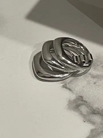 실버925 3연 반지 8.5g