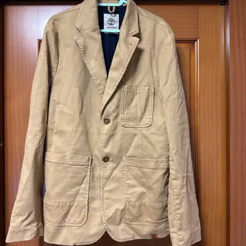 베이지 코튼 2 포켓 자켓