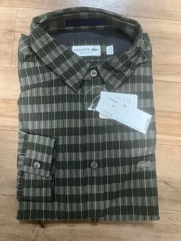 LACOSTE 긴팔 셔츠 올리브 그린 41
