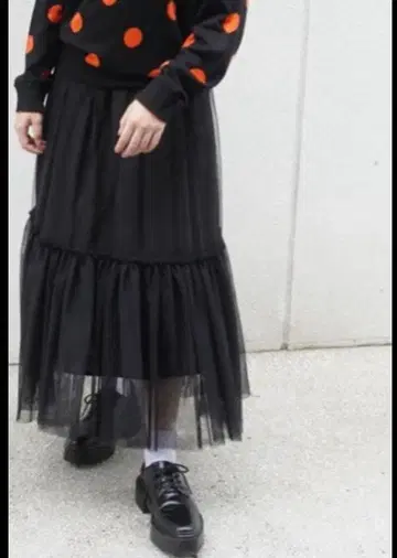 THOMASMAGPIE 블랙 샤샤 스커트