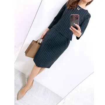 [새상품급] 정가 30,000엔 데미룩스 빔즈 도킹 원피스 네이비