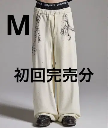 GRANCY 큐빅 디자인 레이어드 스웨트 팬츠 초회 완판분