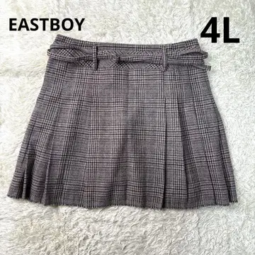 빅 사이즈 19호 EASTBOY 글렌체크 플리츠 스커트