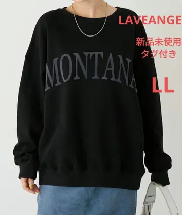 LAVEANGE 라비앙제 택 포함 미사용 새상품 플로키 프린트 맨투맨