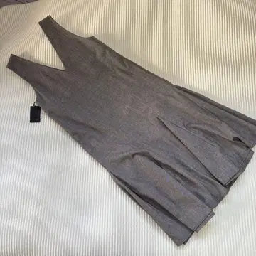 택 포함 새상품 정가 2만 엔 Aga 야마다야 오버롤 스커트 브라운