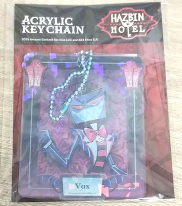 해즈빈 호텔에 오신 것을 환영합니다 아크릴 키링 마루이 복스 홀로그램