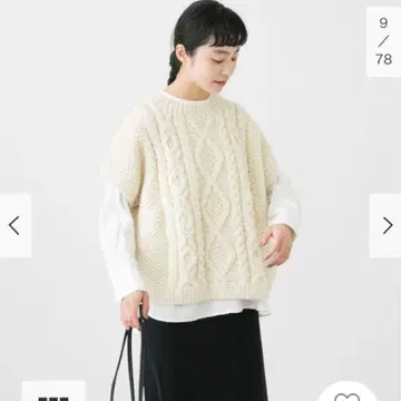 카구레 페루 아란 크루넥 베스트 새상품