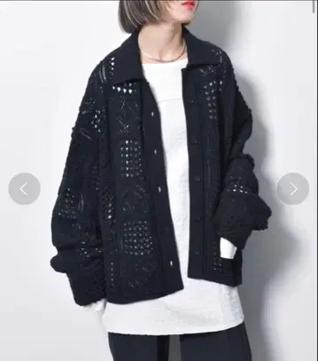 CITYSHOP 크로셰 스타일 셔츠: 니트