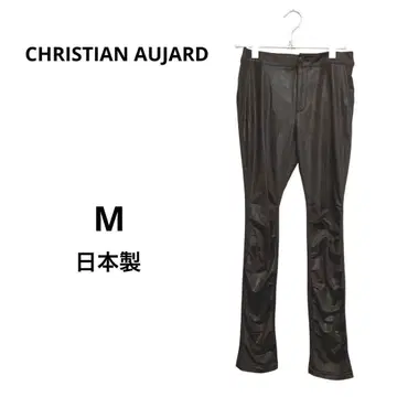 새상품급 크리스천 오자르 팬츠 모드 캐주얼 가죽 느낌 고급 M
