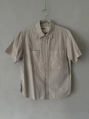[ MHL. ] MARGARET HOWELL 스트라이프 반팔 셔츠