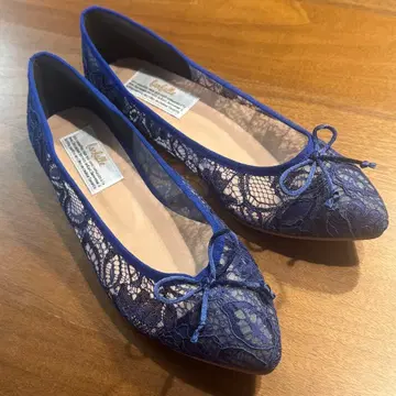 파르팔레 스틸레토 플랫슈즈 레이스 39