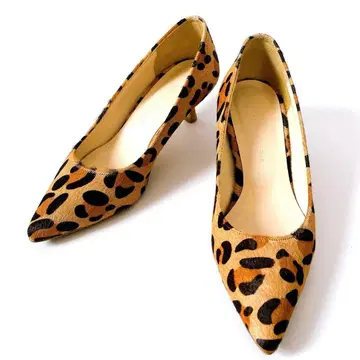 bevros womens 레오파드 레오파드 무늬 송치 펌프스 23cm