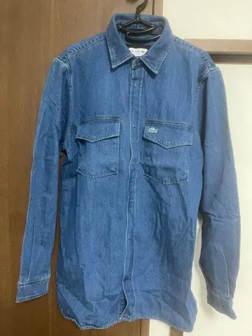 LACOSTE 데님 긴팔 셔츠