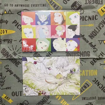 아마노 요시타카 레터스 공주 엽서 2종 초레어