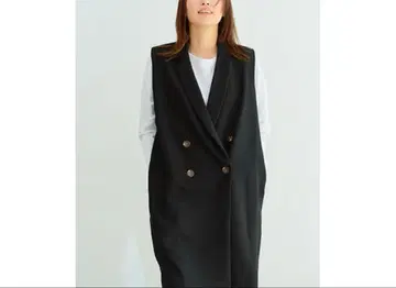 새상품급 PRIORITY 테일러드 롱베스트 17,380엔 블랙