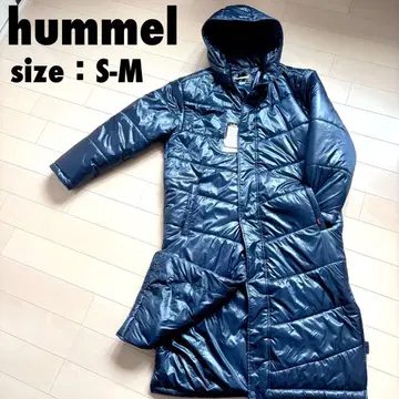 [택 포함 새상품] hummel 충전솜 롱 벤치 코트 S-M 방한
