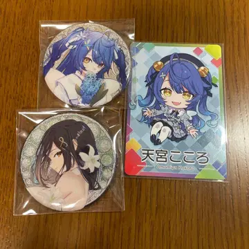 [ 니지산지 ] 아마미야 코코로 시라유키 토모에 캔뱃지 카드