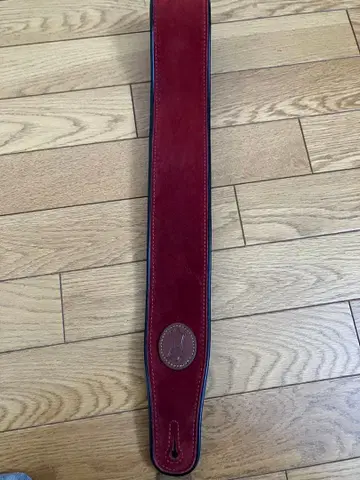 LEVY'S MSS3 Burgundy 빨간색 스웨이드 기타 스트랩