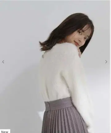 프로포션 바디 드레싱 백 레이스 니트