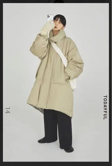 TODAYFUL 투데이풀 몬스터 다운 코트 올리브 38