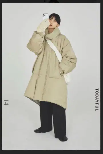 TODAYFUL 투데이풀 몬스터 다운 코트 올리브 38