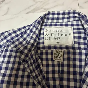 Frank & Eileen 체크 무늬 긴팔 셔츠 XS
