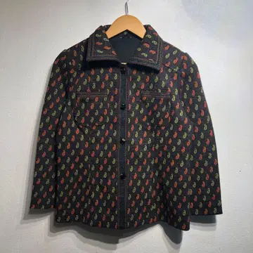 페이즐리 무늬 자켓 셔츠