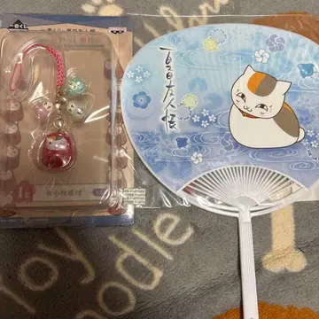 나츠메 우인장 냥코센세 부채 화접근 부채 세트