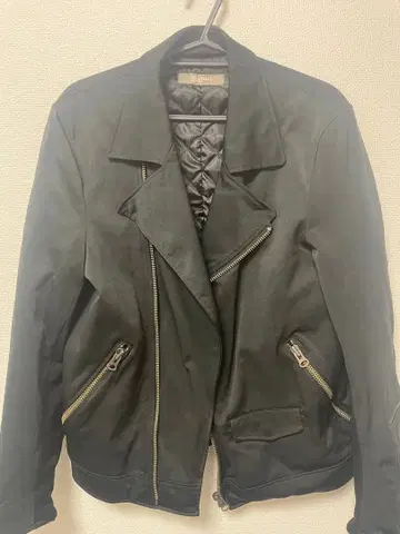 나노 유니버스 더블 라이더 자켓 블랙