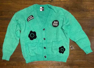 MARY QUANT x PUBLUX 마리퀀트 샤기 니트 가디건