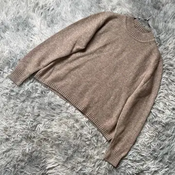 ESPIGHI 캐시미어 100% 포근한 니트 스웨터 모카 베이지 38