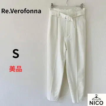 Re.Verofonna 벨트 포함 테이퍼드 팬츠 36 슬림 레그