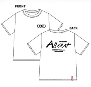 ONE N' ONLY 티셔츠 All out XL 사이즈