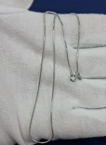 실버 925 스네이크 체인 목걸이 약 50cm