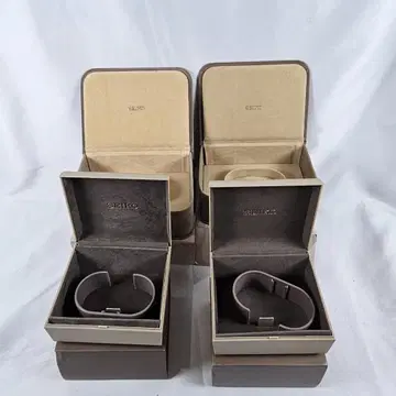 SEIKO 시계 케이스 4세트 브라운