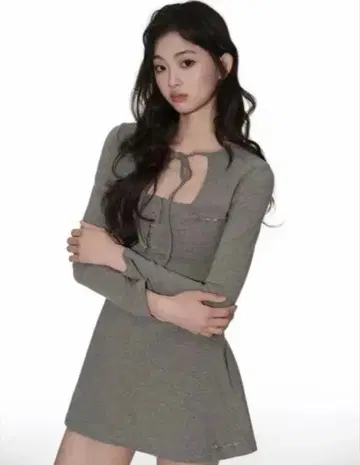 andwang kirakira 원피스 미니 드레스 가디건 M