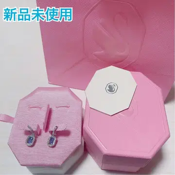 [ 미사용 새상품 ] SWAROVSKI 드롭 귀걸이 블루 Una