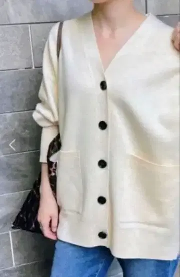 Spick & Span 더블 자카드 빅 가디건