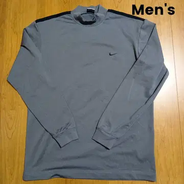 [컨디션 최상] NIKE 남성용 그레이 모크넥 긴팔 셔츠 L