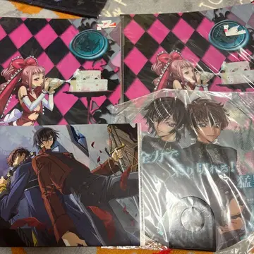 코드기어스 A4 클리어 파일 부채 세트