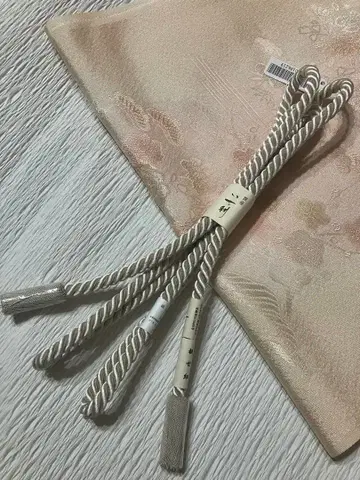 새상품 칸제구 허리띠 실크 꼬임 술