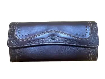 [ 새상품 미사용 ] Felando 천연 가죽 장지갑 다크 브라운