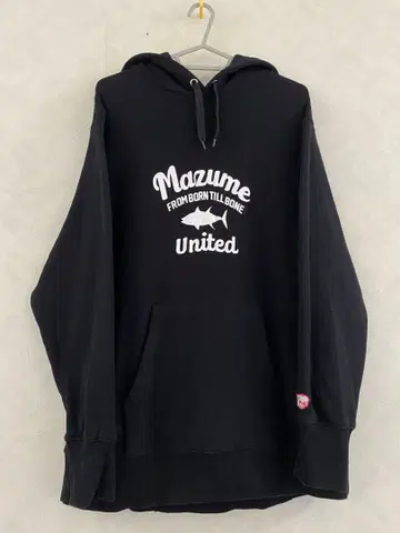 MAZUME 후드티 L 마즈메 Hoodie 낚시 주식회사 오렌지블루