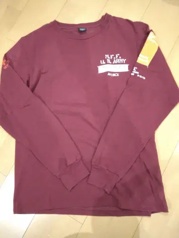 AVIREX U.S. ARMY 남성용 긴팔 T셔츠 롱티